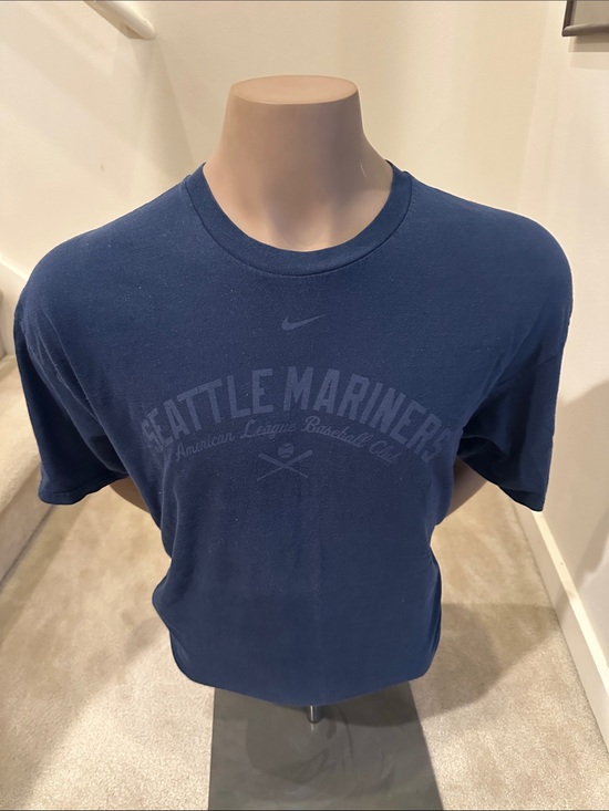 Nike Other - Nike Navy Blue Crewneck T-Shirt with Subtle Logo